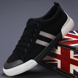 The Autumn Of 2025, The New Men's Canvas Shoes Are Light And Breathable, And The Casual Shoes Are Men's Low-Top Flat Bottom Lace