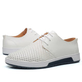 Zingj Plus-Size Hollow Out Men's Shoes Fashion Trend Youth Sandals Breathable Casual Leather