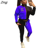 Two Piece Set Women Tracksuit Autumn Fashion Clothes Zip Up Long Sleeve Tops Jacket and Pants Suit Casual Women's Sets