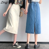 Women Denim Leisure Fashion Daily Preppy Punk Style Simple Vintage Harajuku Female Clothes Empire Friends Comfortable