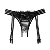 Black Garter Garter Thighs Brocing Trom Flirt Ultra-Thin Over Knee White Stockings Uniform Seduction