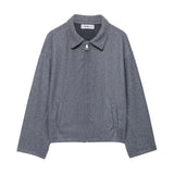 Women's Clothing Explosion Fashion Street Retro Style Simple Collar Hair