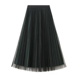Wear 100-Fold Skirt Half Body Autumn And Winter Large-Size A Skirt 2025 New Belly Skirt