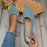 Zingj Flat Single Shoes Women 2024 Summer Fly Weave Round Head One Foot Pedal Wear Casual Plus Size Women's
