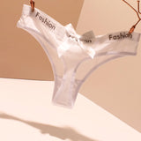 Lace Transparent Sexy Thong Female Scarlet Breathable Bow Low-Rise Cotton Crotch Hot