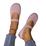 2025 New Women's Shoes Casual Round Head Mother Shoes Socks Soft-Soled Sports Women's
