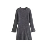 2025 New Women's Fashion Threaded Knitted Dress