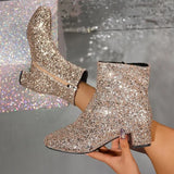 Sleek Fashion Boots Women 2025 Autumn And Winter New Fashion Martin Boots Coarse And Short Boots
