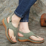 Shoes Women's 2025 Slopes And Casual Large-Size Women's Shoes Pure Color Clip Toes Comfortable And