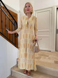 Women's Spring And Summer New V-Neck Fashion Holiday Print
