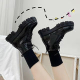 Autumn And Winter New British Wind Martin Boots Female Students Korean Version Of The Short Boots Wearing Thick Skin