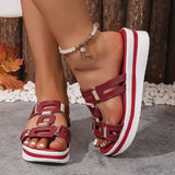 Slippers Women Wear 2025 Summer New Women's Thick Bottom Fish Mouth Slippers Light