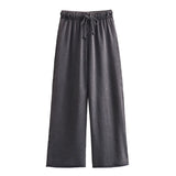 New Flannelette Sweater 8417801 Elastic Waist Trousers