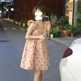 Dress Women Elegant Popular Trendy Korean Style All-match Summer Street Wear Clothing Ins New Arrival Patchwork