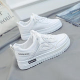 White Shoes Female Students Spring Korean Version Of The Sea Gas Shoes Children's Trendy Shoes 2025 New Small Casual Shoes