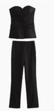 Women's Clip Lingerie Trousers Foot Forked Straight Trousers