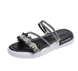 Leisure Sandals Slippers And Two Pearl Water Drill Flat Bottom 2025