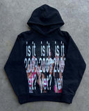 Printed Autumn And Winter Hoodie Hoodie With Loose Long