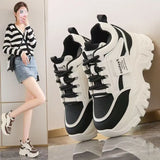 Height Women's Shoes Small Autumn Thick Bottom Increase Leisure Dad Sneakers 2025 Women's New 8Cm Loose