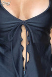 Women Y2K Backless Tie-up Camis Crop Top Vintage Sexy Sleeveless Halter Off Shoulder Summer Cute Mini Vest