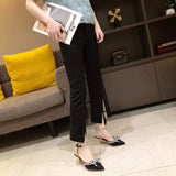 Sandals Women's Fine Heel Tip 2025 Summer New Bag Head Casual Wine Glass And A Word Buckle With Sandals