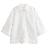 For Women's Clothing INS Explosive Temperament Tuxed Feather Shirt + Skirt