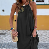 Spot Spring / Summer 2025 New Women's Fashion Sleeveless Neck Long Beach