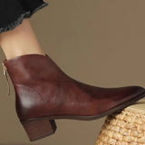 Women's Boots 2025 Autumn/Winter Vintage Martin Boots High-End And Ankle Boots Coarse And Small Short