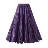 Spring New Sister Wind High-Level Feeling Hundred Folds Loose Thin Swing Skirt Leisure A Skirt
