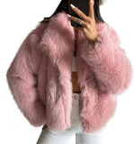 Imitation Fur Jacket Lady Loose Long-Sleeved Coat Toka Fox Hair In Autumn/Winter