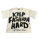 New T-Shirt KEEP Before And After Printing Round Neck Short Sleeve Direct Selling