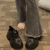 Dad Shoes Women's Height Increased 2025 Spring New Small Man Showing High Thick Bottom Fried Street Sneakers