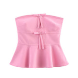 Women's Clothing INS Net Red Blasting Bow Trim