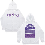 Plus Velvet Men's And Women's High Street Hoodie Trapstar Zippered Open Shirt Jacket Autumn And