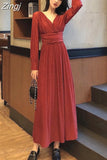 Sexy Maxi Dresses for Women Party Sequin Midi Dress Female Casual Chiffon Slim Korean Woman Dress Elegant Autumn