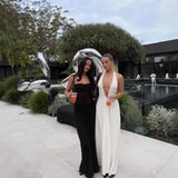 Women's Clothing Explosion Fashion Simple Sexy Deep V Waist Thin Temperament Dress