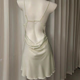 And Summer Sexy Pajamas Women Ice Silk Spliced Lace Sling With Chest Cushions Pyjamas Pure Spring And