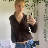 Women's Dress Autumn / Winter Ins Internet Celebrity Solid Color Hooded Pocket Sweater Coat