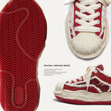 Zodiac Dragon New Year Version Of The Street Bread Shoes Thick Soles Increase The Red Shoes Red Plate Shoes Men And Women's Couple Fashion