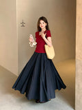Price Does Not Return] Xiu Xixi 2025 Summer New High-Waisted Half-Body Skirt French Style Dress