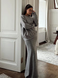 Skirt Dress Half Dress Girl Autumn And Winter Hottie Sexy Folded Temperament Lady Loose
