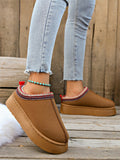 Drag Women 2025 Winter New Large Thick Bottom Without Heel With Warm Hair Leisure Women Half