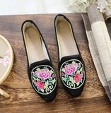 Zingj Shoes Single Shoes Bright Silk Cloth Dance Shoes Cheongsam Shoes Ancient Style Mother Shoes Embroidered Cloth Shoes Women's