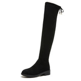 Knee-Length Boots Women's Velvet High-Heeling Boots Korean Version Of The Plus Thin Size Women's Boots In The Autumn And Winter Of