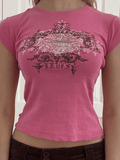 Vintage Acanthus Logo-Print Baby Tee- Outfit