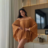 Summer New Women's Shoulder-To-Shouldered Small Shorts Half-Dress Temperament Fashion