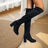 Boots Women 2025 Autumn New Thin High-Heeling Fashion Boots Thick And Knee Boots
