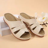 Spring And Summer New Large Size Women's Shoes Slippers Women's Slope And Fish Mouth Large Size Cool Slippers