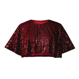 1920s Flapper Shawl Sequin Beaded Short Cape Beaded Decoration Gatsby Party Mesh Short Cover Up Dress