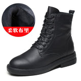 Leather Martin Boots Girl Retro Style British